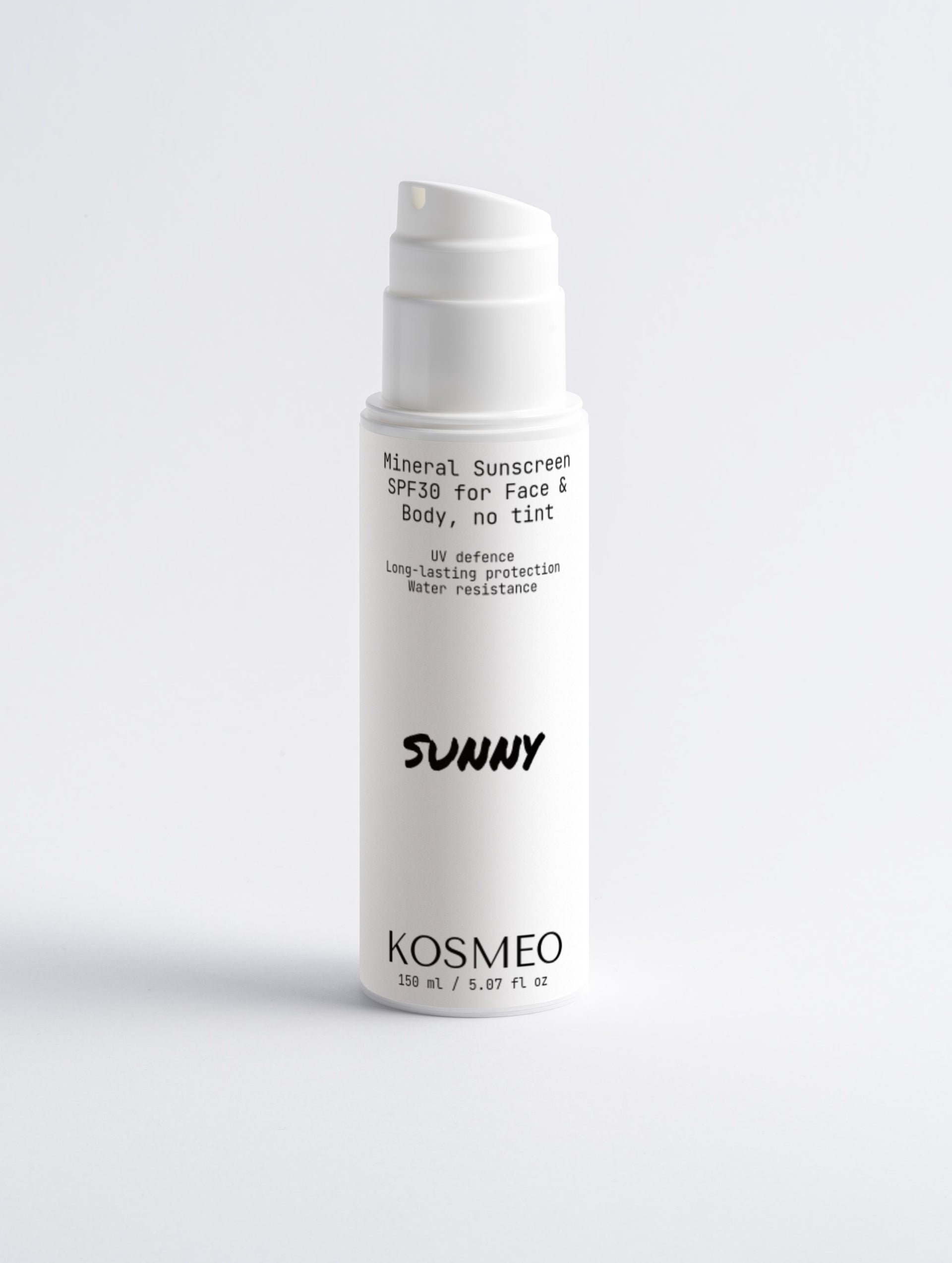 SUNNY Mineral Sunscreen SPF30 Face & Body, no tint